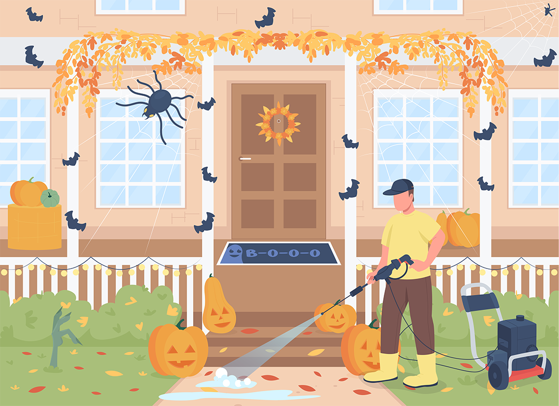 Fall powerwashing
