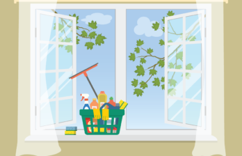 Spring Cleaning Window