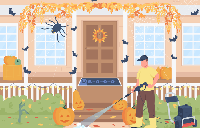Fall powerwashing