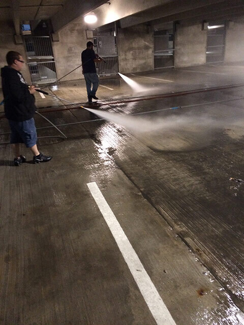 Parking Garage Cleaning