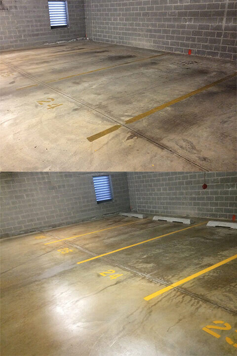 Parking garage before after mobile
